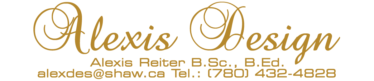 Alexis Design | Header and Contact Information