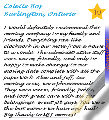 Homestars Review from Colette of Burlington