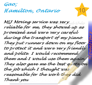 MSJ Moving West | Homestars Review from Paul