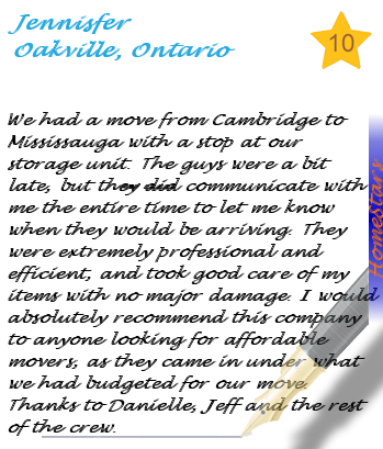 Homestars Review from Paul of Toronto